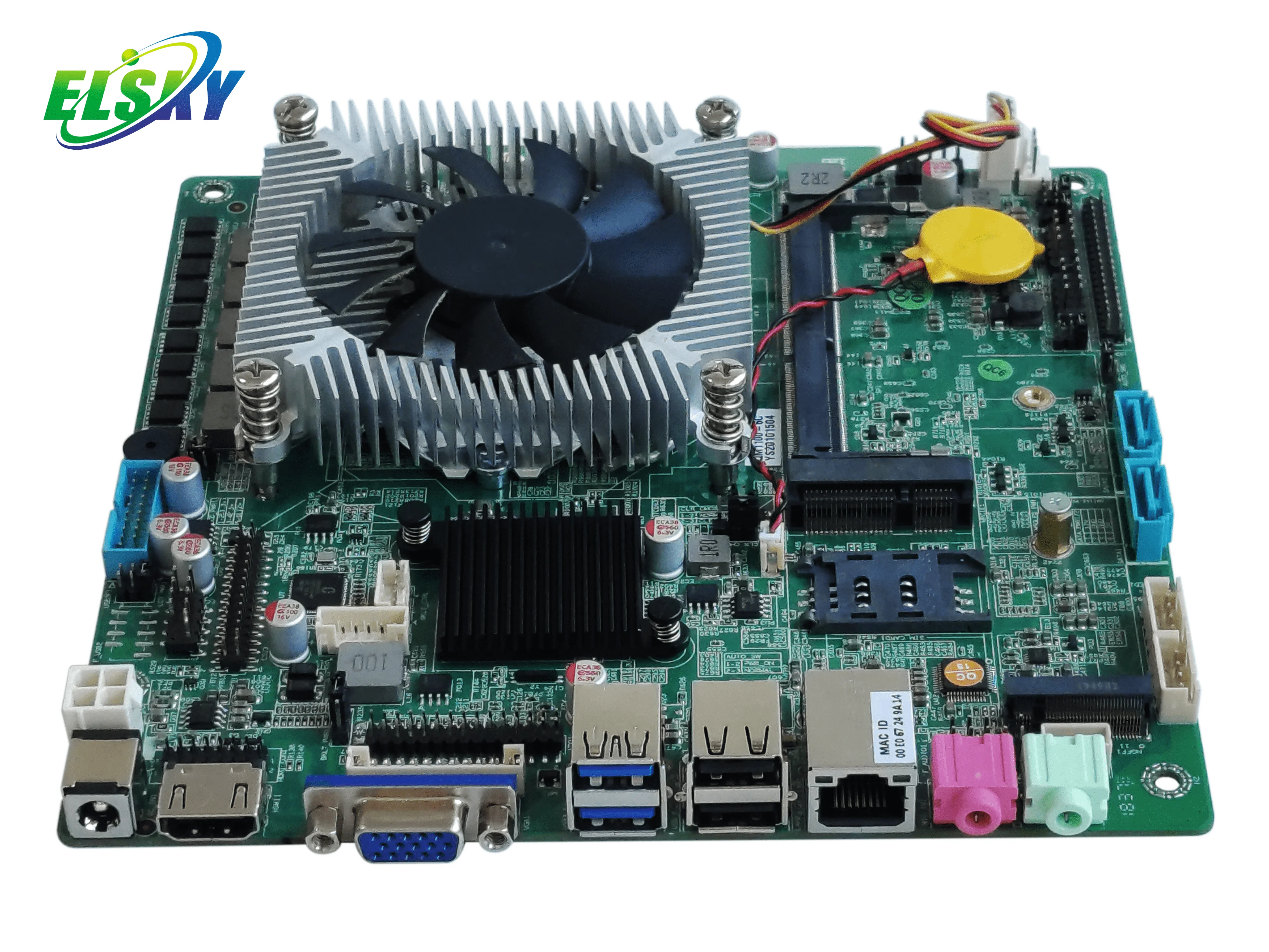 Фото Промышленная материнская плата ELSKY QM1100 Series Mini-ITX с поддержкой DDR4, процессоров Skylake/Kabylake LGA1151, новая, с одним портом SATA №4