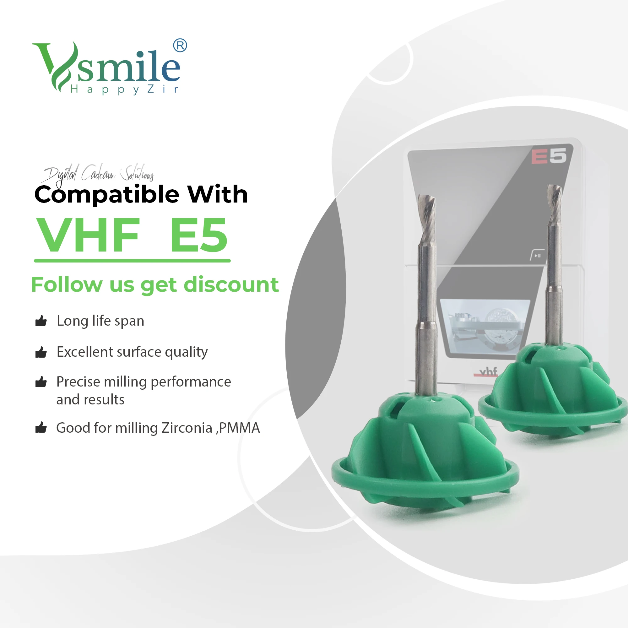 Стоматологические боры VHF E5 E4 Airtool