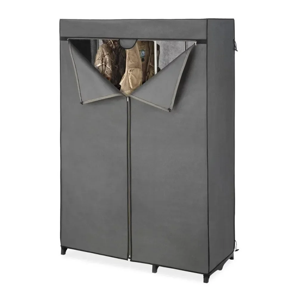 

Whitmor Deluxe Utility Closet Organizer - 6 Shelves - Metal - Removable Cover, Bedroom Furniture, Clothes Storage Cabinet
