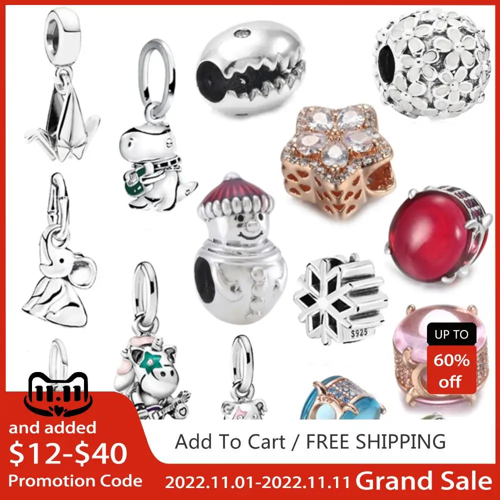 

Зимние подвески в виде животных для браслета Pandora