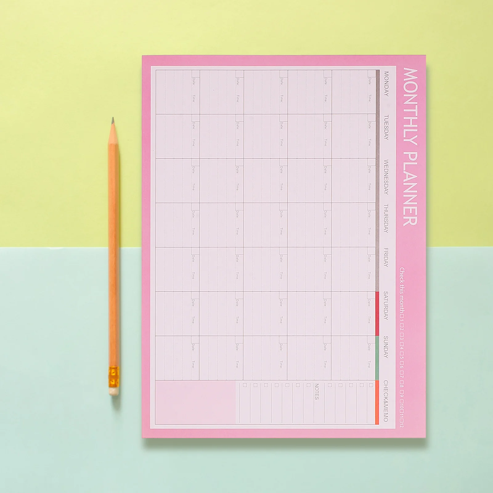 

2 Pcs Calendar Planning Book Work Notebook Desk Calandar Paper Monthly Schedule