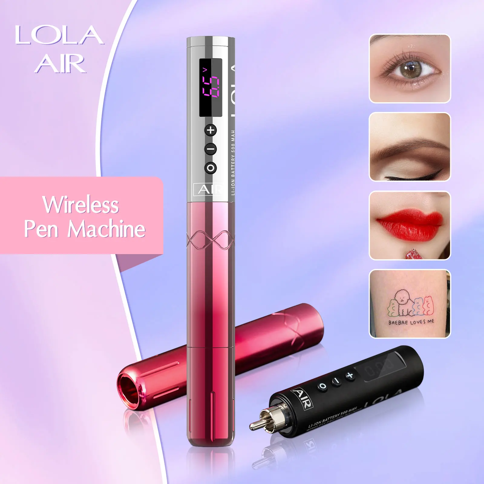 EZ LOLA AIR Wireless Battery Permanent Makeup Pen Machine for Micropigment Eyebrows Eyeliner Lips Microblading Hair Scalp