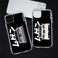 tokyo drift sports car jdm phone case for iphone 13 12 11 pro max mini xs 8 7 plus x se 2020 xr transparent soft cover