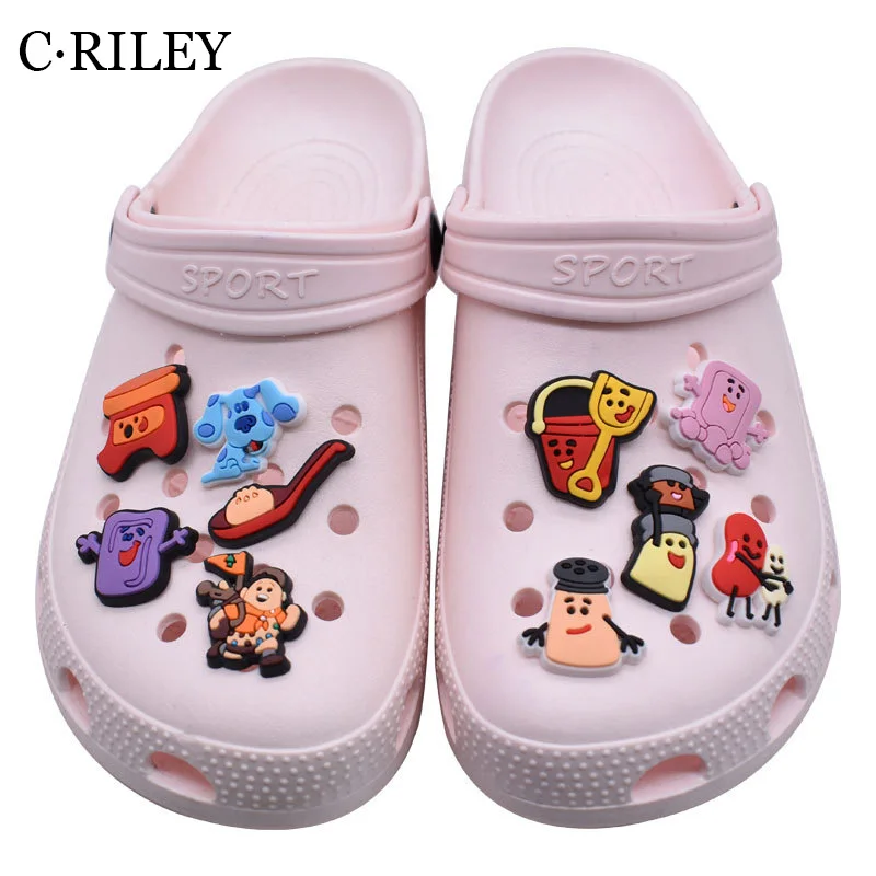 

17pcs WholeSale Boys PVC Shoe Buckle Sneakers Souvenir Croc Charms Cartoons Decorations Kids Party X-mas Gifts