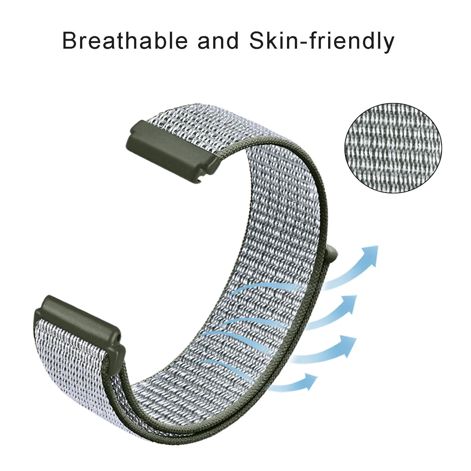 Nylon Strap For Fitbit Versa 3 2 Sense Lite Band Adjustable Breathable Sport Wristband Watchband For Fitbit Versa 3 2 Strap