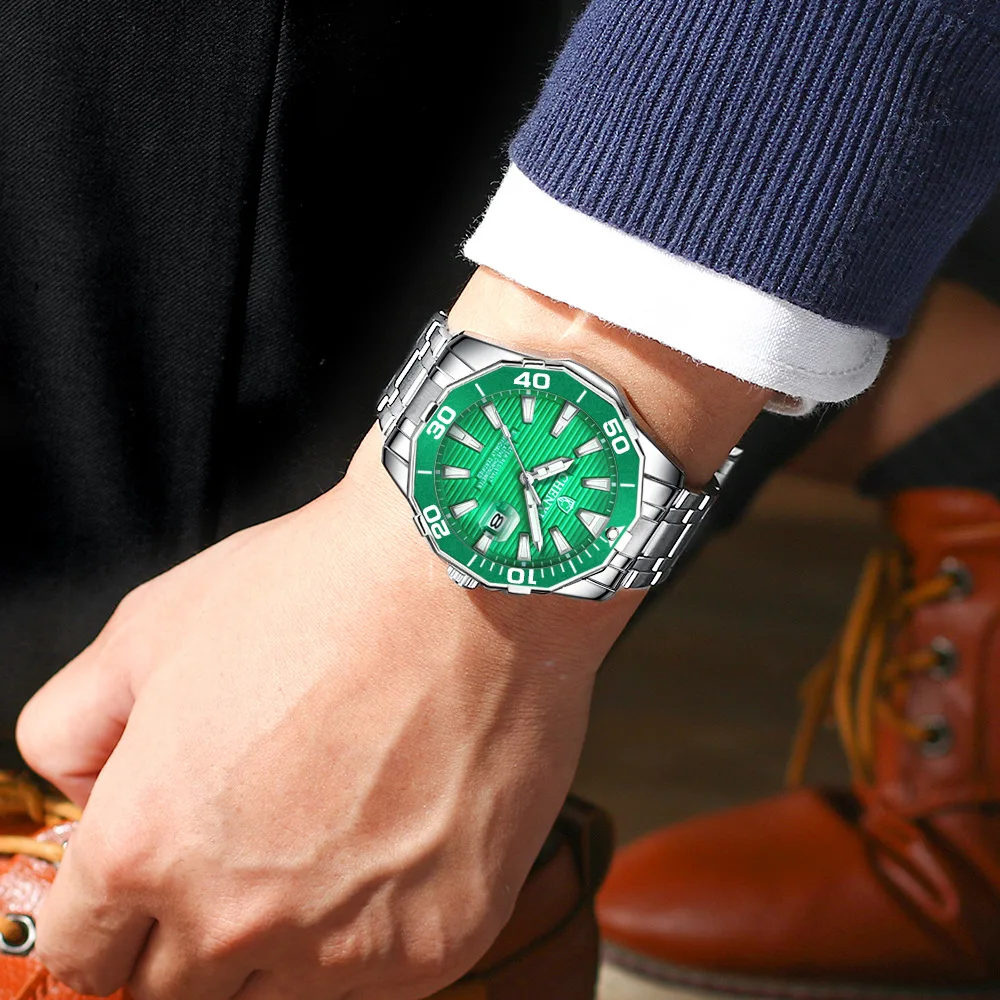 

Stainless Steel Business Quartz Watch Casual Watch for Men Big Dial Waterproof Fashion Dress Wristwatch Luxury Watch Men Watch