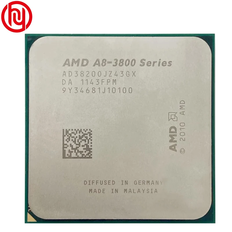 AMD A8-Series 2 5 A8 3820 GHz четырехъядерный процессор AD3820OJZ43GX разъем FM1 |