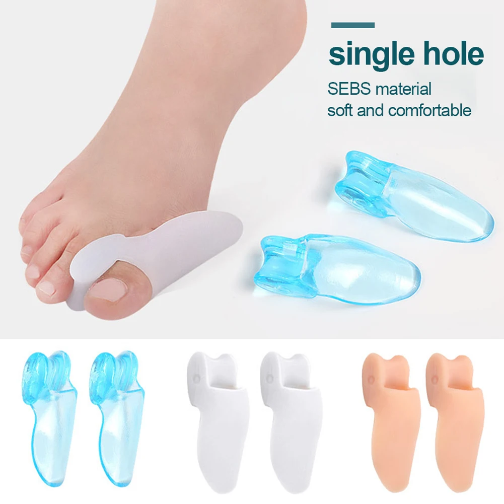 

Корректор большого пальца унисекс, мягкий силиконовый разделитель для большого пальца ноги с одним отверстием, выпрямитель, поддержка боль...