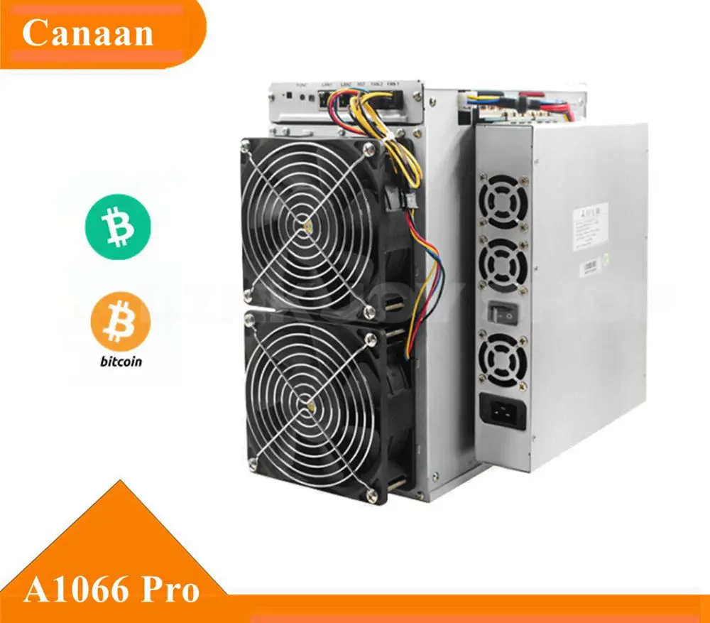

Canaan Avalon 1066Pro 55t BTC Bitcoin Avalonminer Asic Miner With 3250W Power Supply Included