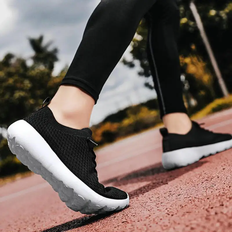 Casual Shoes For Men Breathable Unisex Women Loafers Black