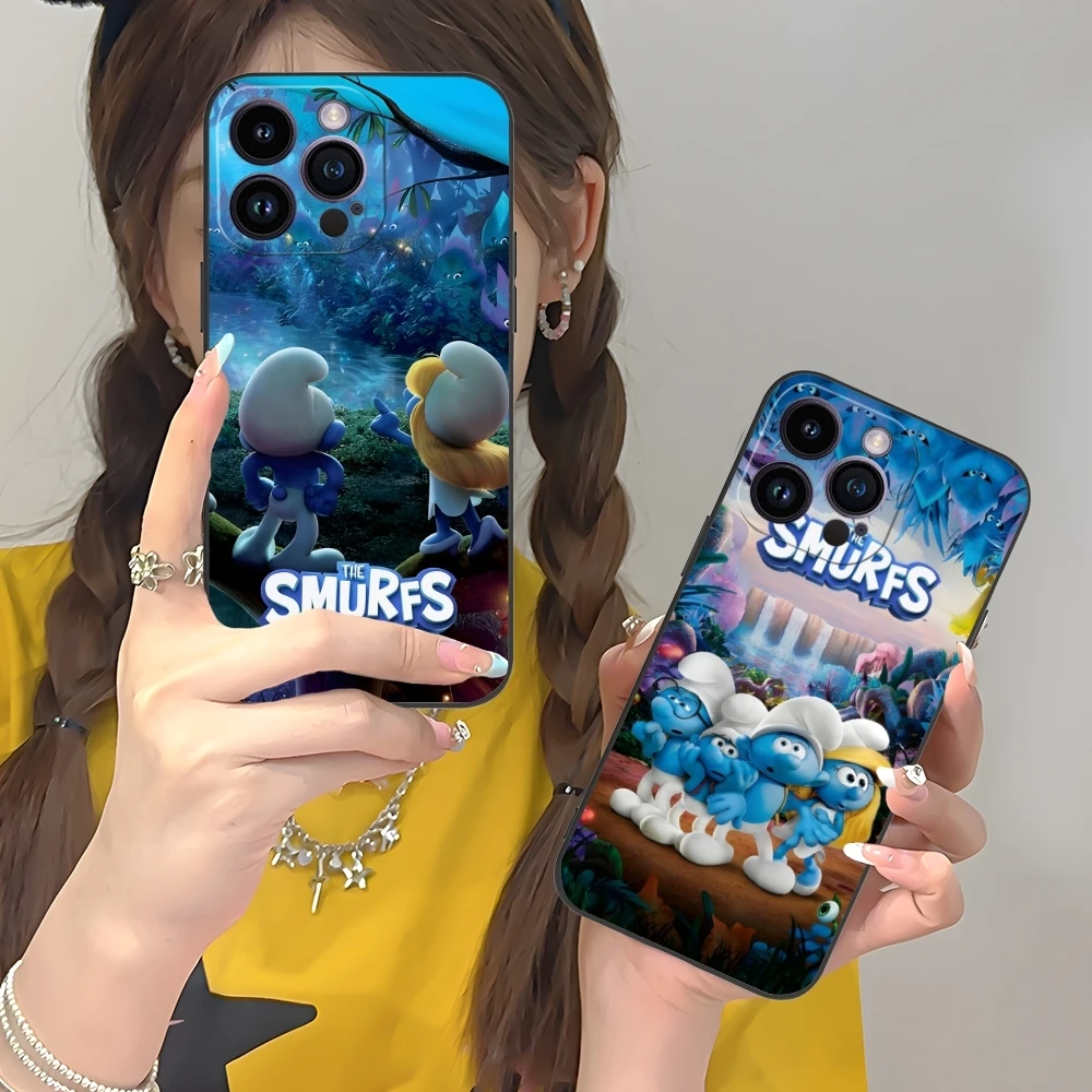 Smurfs Smurfette Smart Чехол для мобильного телефона iPhone 16 15 14 13 12 11 X XR XS 8 7 Pro Max Plus