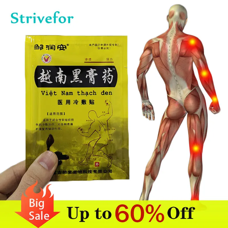 

8/40pcs Vietnam Pain Relief Patch Back Knee Muscle Sprain Herbal Medical Plaster Arthritis Joint Aches Pain Killer Sticker A0023