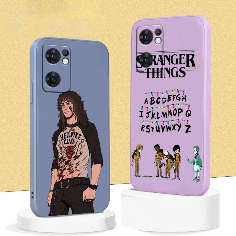 

Stranger Things Art Logo Liquid Rope Cover Phone Case For OPPO A73 A31 2020 Reno7 SE 6 5 4 2 Z Lite Pro Plus 5G 4G Funda