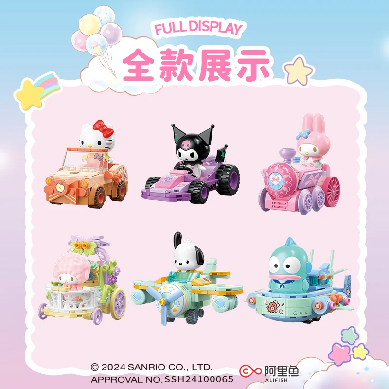 Sanrio Surprise Convoy Car Kawaii Hello Kitty Kuromi Pochacco Cinnamoroll Hangyodon игрушки модель космического