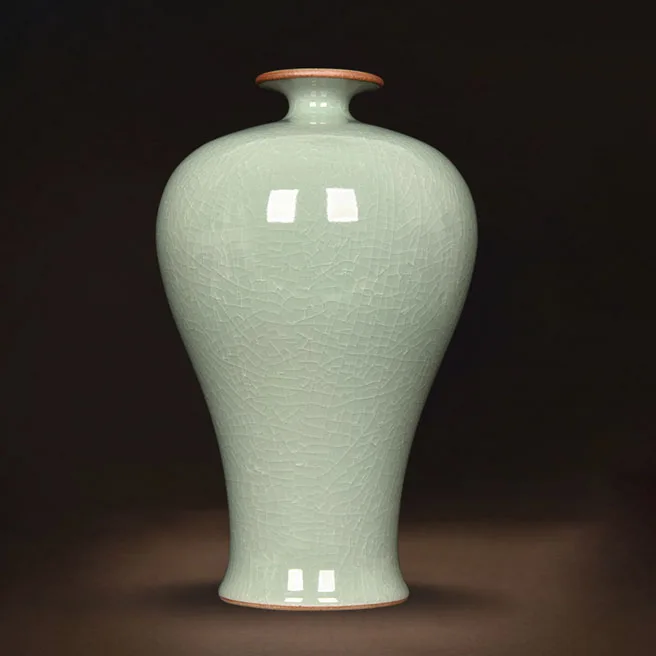 Ваза Цзиндэчжэнь SGF celadon jade borneol Цветочная композиция для гостиной рамка