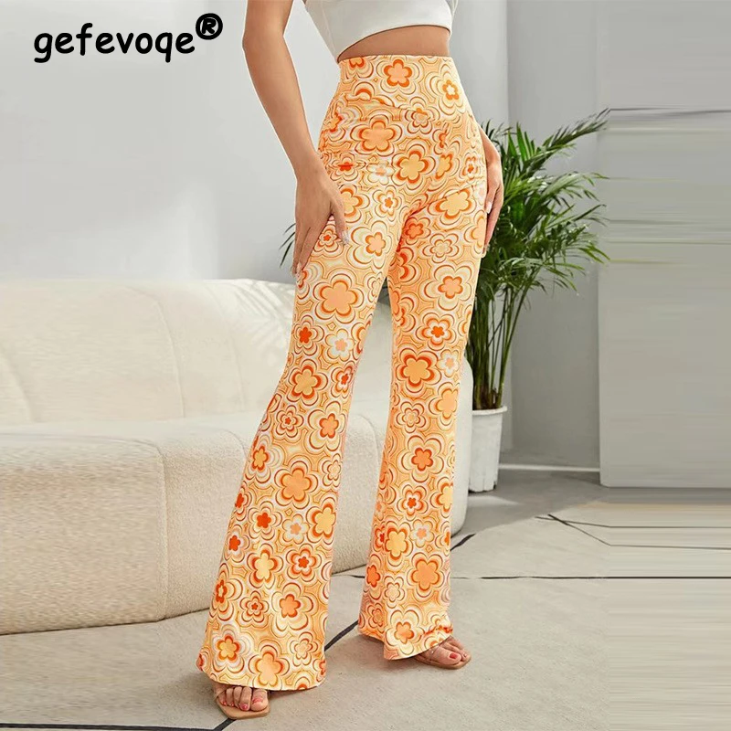 Женская одежда повседневная Уличная Клубные облегающие брюки-клеш в стиле