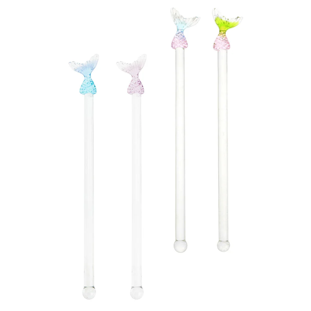 

4pcs Swizzle Mixing Sticks Coffee Stir Sticks Drinks Stirrers Ocean Themed Party Decor