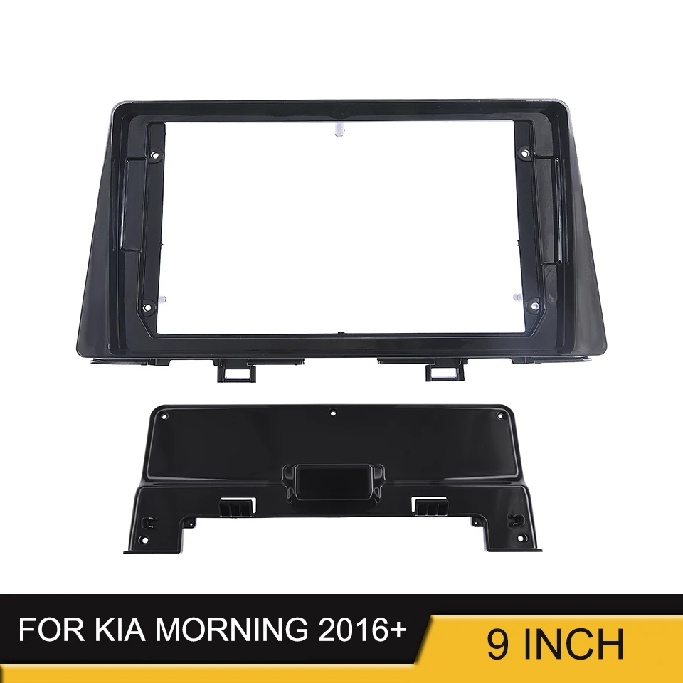

Двойная Din 9-дюймовая радиопанель для Kia Morning 2016 + комплект стереопанелей для приборной панели GPS DVD рамка для приборной панели установочный об...