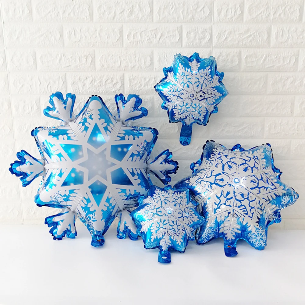 

Party Balloon Aluminum Film 28Inch Frozen Snowflake For Student Dances Birthday Parties Xmas Balloon Decoration