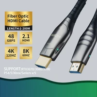 8k60hz fiber optic hdmi 2 1 cable 48gbs high speed hdmi cable support earc hdr for hd tv box laptop projector ps5 cable hdmi