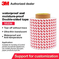 3m 55236 double sided tape adhesive strength ultra thin viscosity imported temperature resistant strong clear circle round 25mm