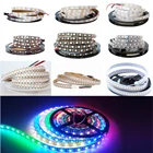 Светодиодная лента WS2812B WS2812, индивидуально Адресуемая умная RGB Светодиодная лента, чернаябелая Водонепроницаемая печатная плата IP306567 DC5V1m 2 м 3 м 4 м 5 м