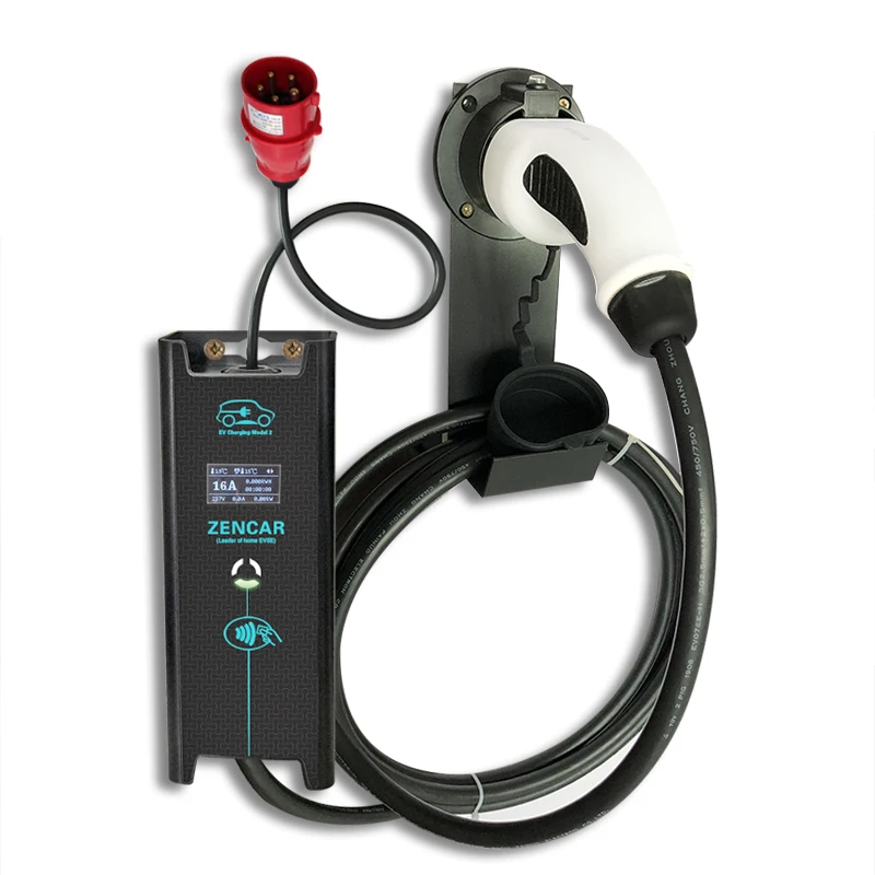 

Zencar 16A 20A 32A 22KW evse ev charger for electric car vehicle home charging 3 phase 380V