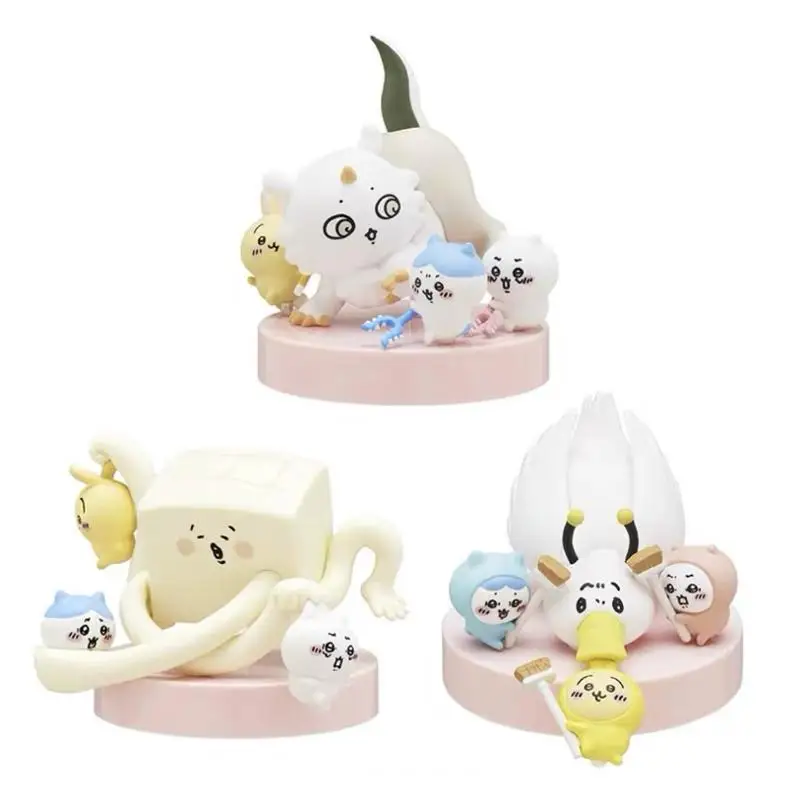Фото Чиикава, глупая самодепоступающаяся сцена медведя, игрушка Gashapon Blind Box №3