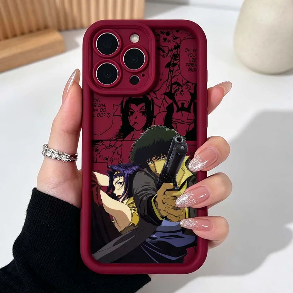 Популярный чехол для телефона с аниме-принтом Cowboy Bebop для Apple iPhone 17 16 15 14 13 12 11 Mini Plus Pro Max, силиконовый чехол Eye Ladder (art.: 3920dc41c83ce) - 3920dc41c83ce