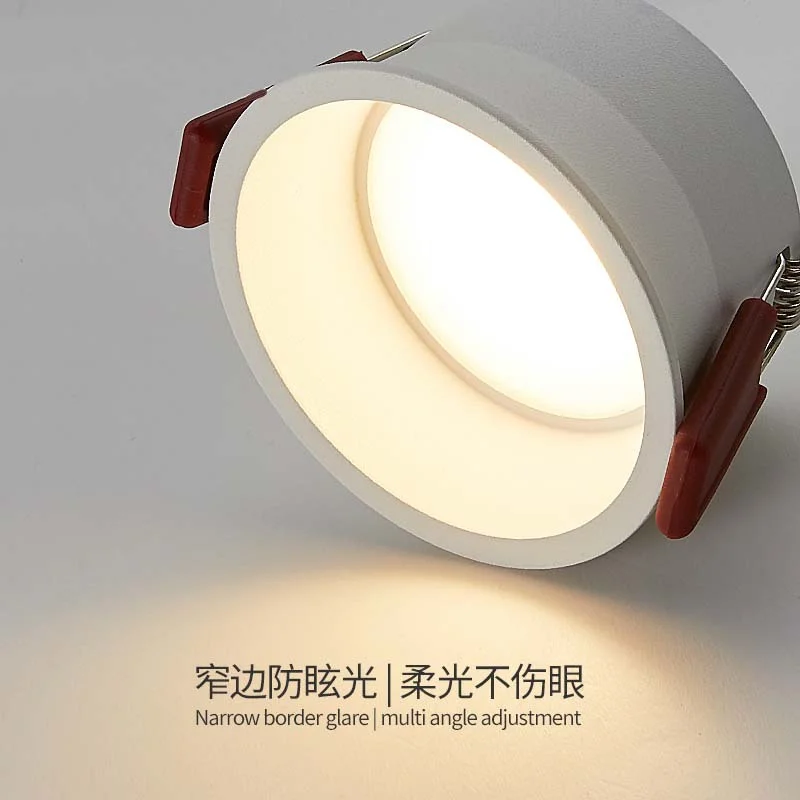 

embedded household open hole sky flower light living room aisle no main light narrow border glare light Pack of 3