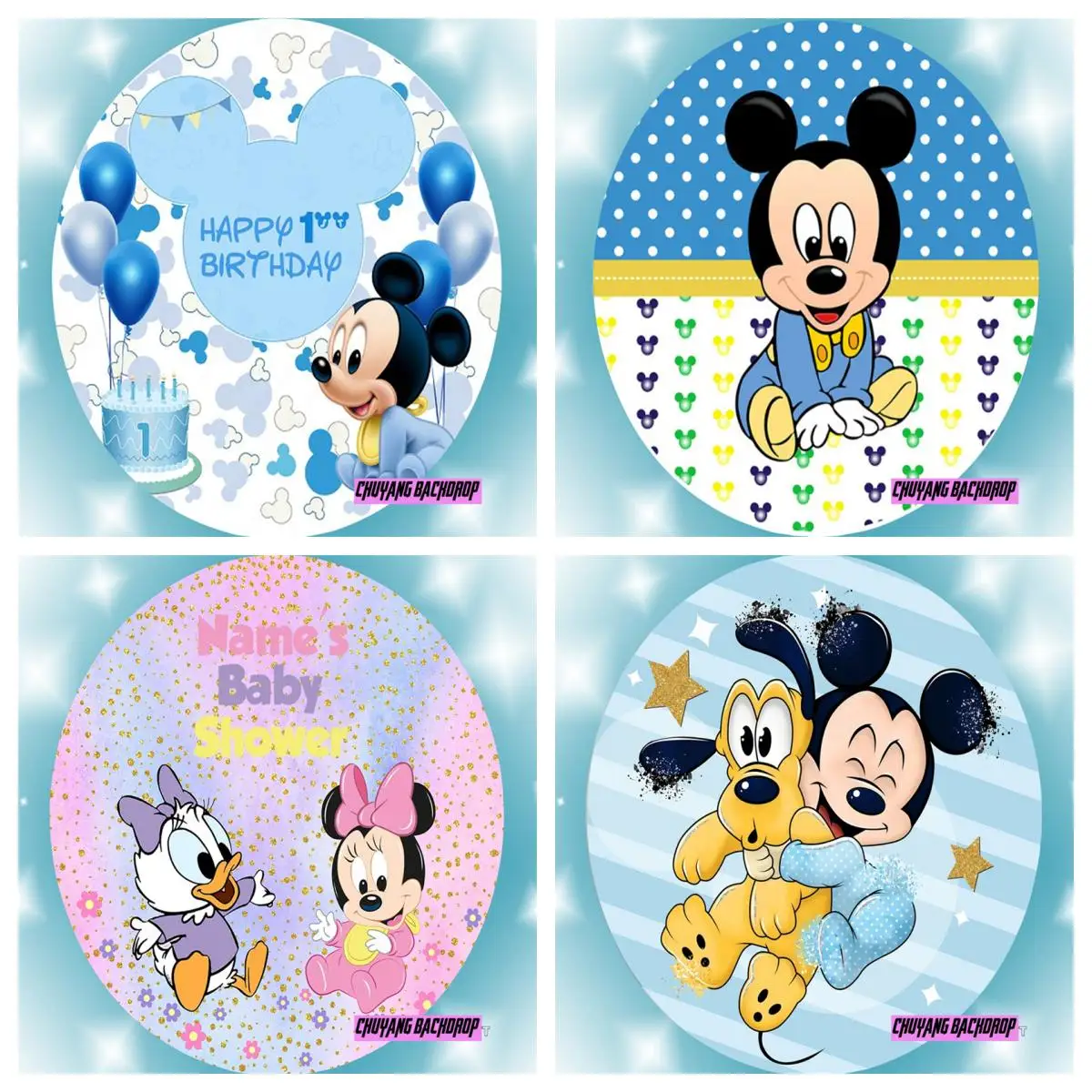 Студийный фон для фотографий Микки Маус