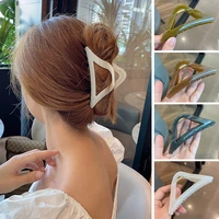 korean hair accessories for women triangle claw clip tough plastic hair claw large size hair clamps claw clip new grasp clip