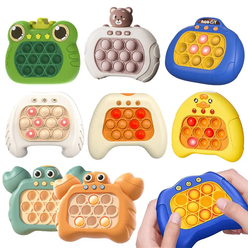 

Children Fingertip Press Push Bubble Fidget Toys Electric Puzzle Game Adult Kids Adhd Anxiety Relieve Games Reliver Autism Toys