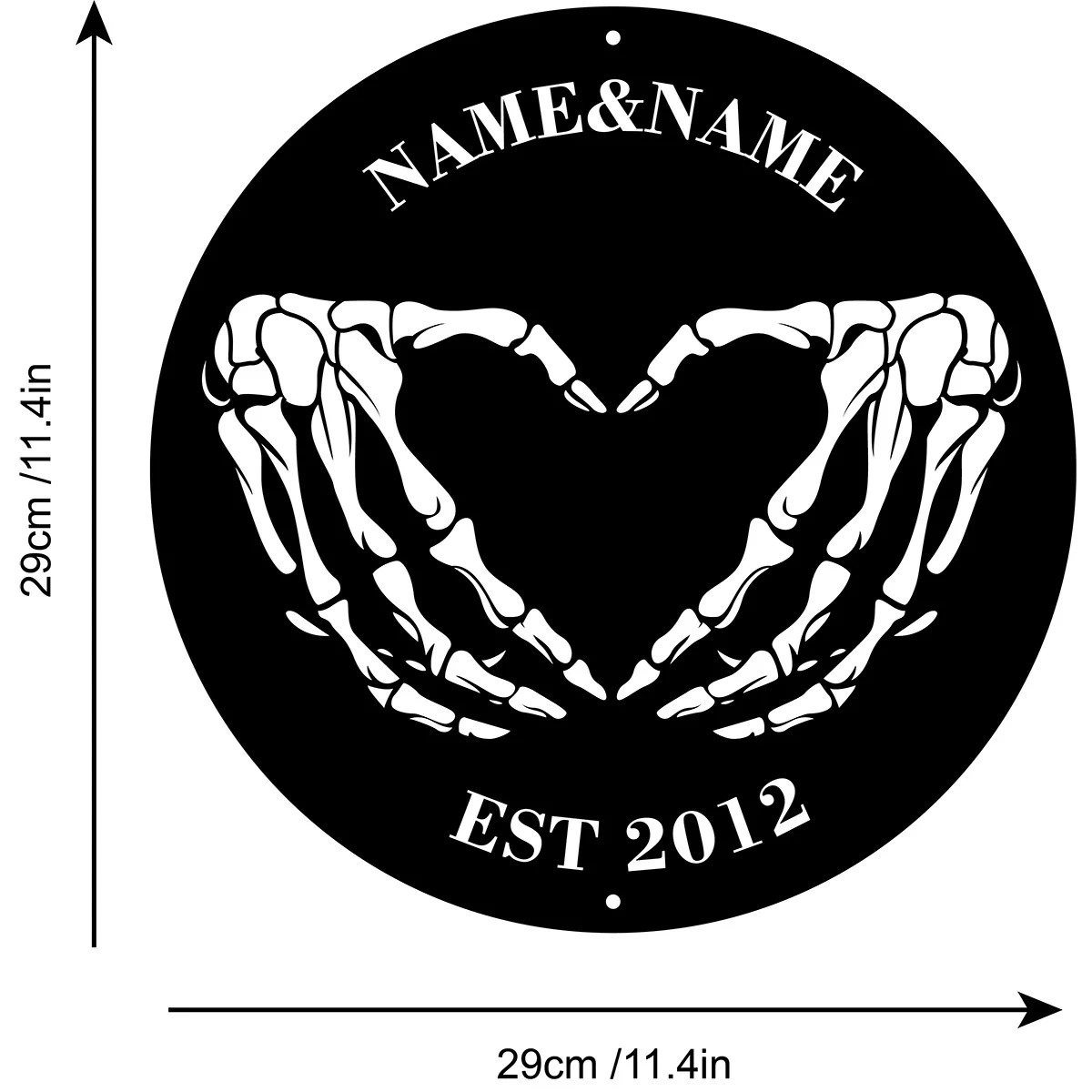 Металлическая вывеска на Хэллоуин заказ уличный декор знак в виде сердца с