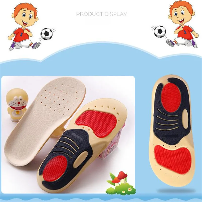 

Kids Orthopedic Arch Support Insoles Children Sneakers Insole Breathable Sport Running Shoe Pad Soy Fiber Feet Care Inserts Pads