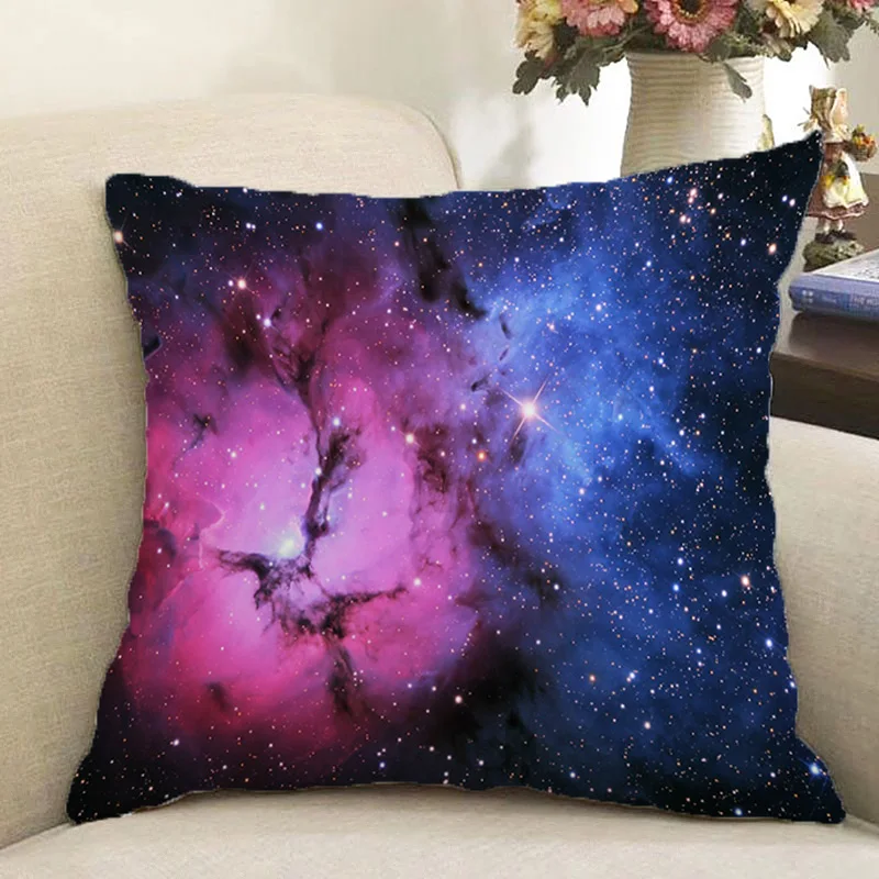 

Bedroom Living Room Car Sofa Cushion Cover Cosmic Star Pattern Pillow Case Pillow Bed Decoration