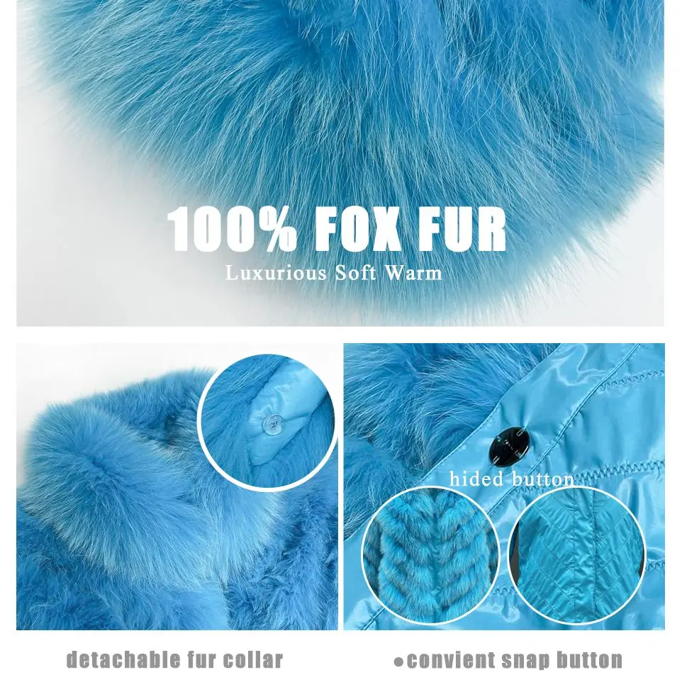 MISSJANEFUR Reversible Real Fur Coat Women 2022 New Fashion Luxury White Both Sides Wear Winter Clothes Wholesale Fox Fur Jacket