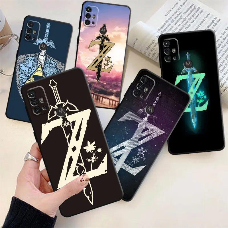 

For Motorola G60 Edge 20 Lite G22 One Fusion G30 G9 Play G31 G9 Plus G60s G200 5G G9 power G52 The Legend Of Zeldas Phone Funda