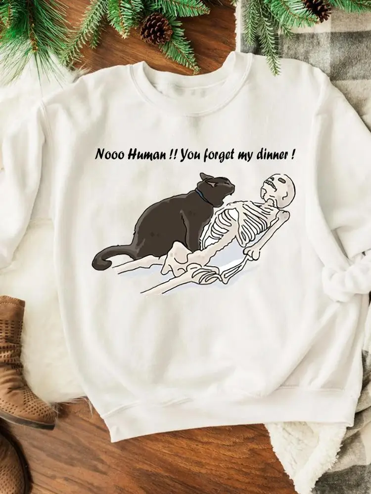 

Funny Style Cat Letter Trend Clothing Graphic Clothes Autumn Spring Print Fashion Women Casual Sweatshirts Wear Pullovers