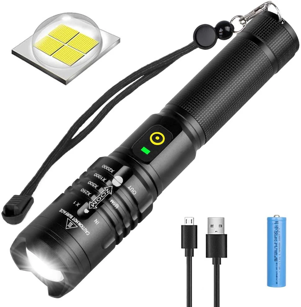 

Светодиодный фонарик Xhp50.2 18650 с аккумулятором и USB-зарядкой