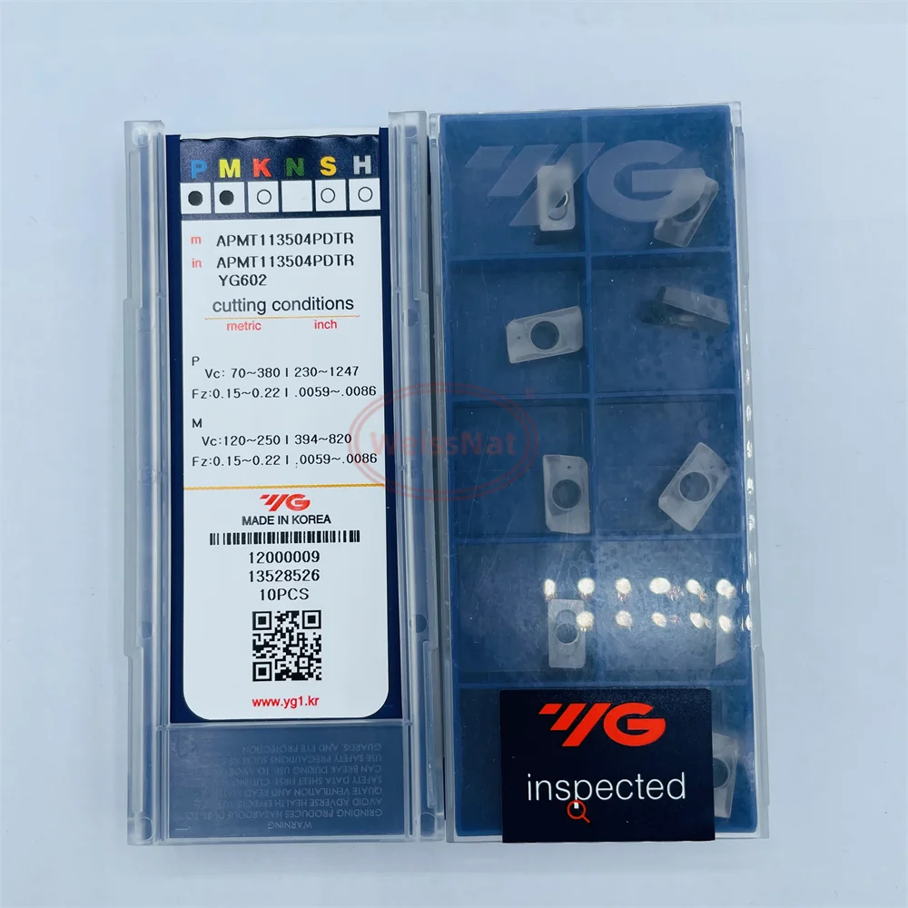 Фото YG-1 APMT160408PDTR APMT113504PDTR APMT113508PDTR YG602 Твердосплавные пластины Фрезерные пластины APMT №5