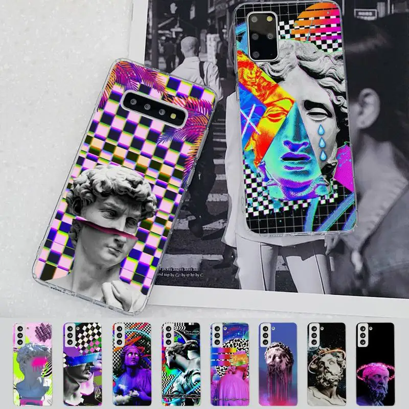 

Aesthetic Sculpture Phone Case for Samsung S21 A10 for Redmi Note 7 9 for Huawei P30Pro Honor 8X 10i cover