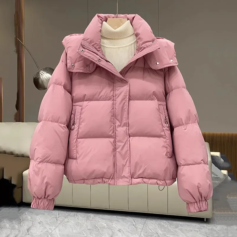 2024 Зимняя парка с хлопковой подкладкой женское повседневное свободное пуховое