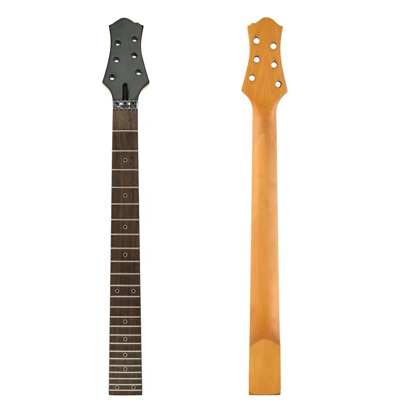 Electric Guitar Neck 24 Fret Maple Handle Rosewood Fretboard Wear-resistant Lightweight Guitar Parts LP Neck Locking Strings