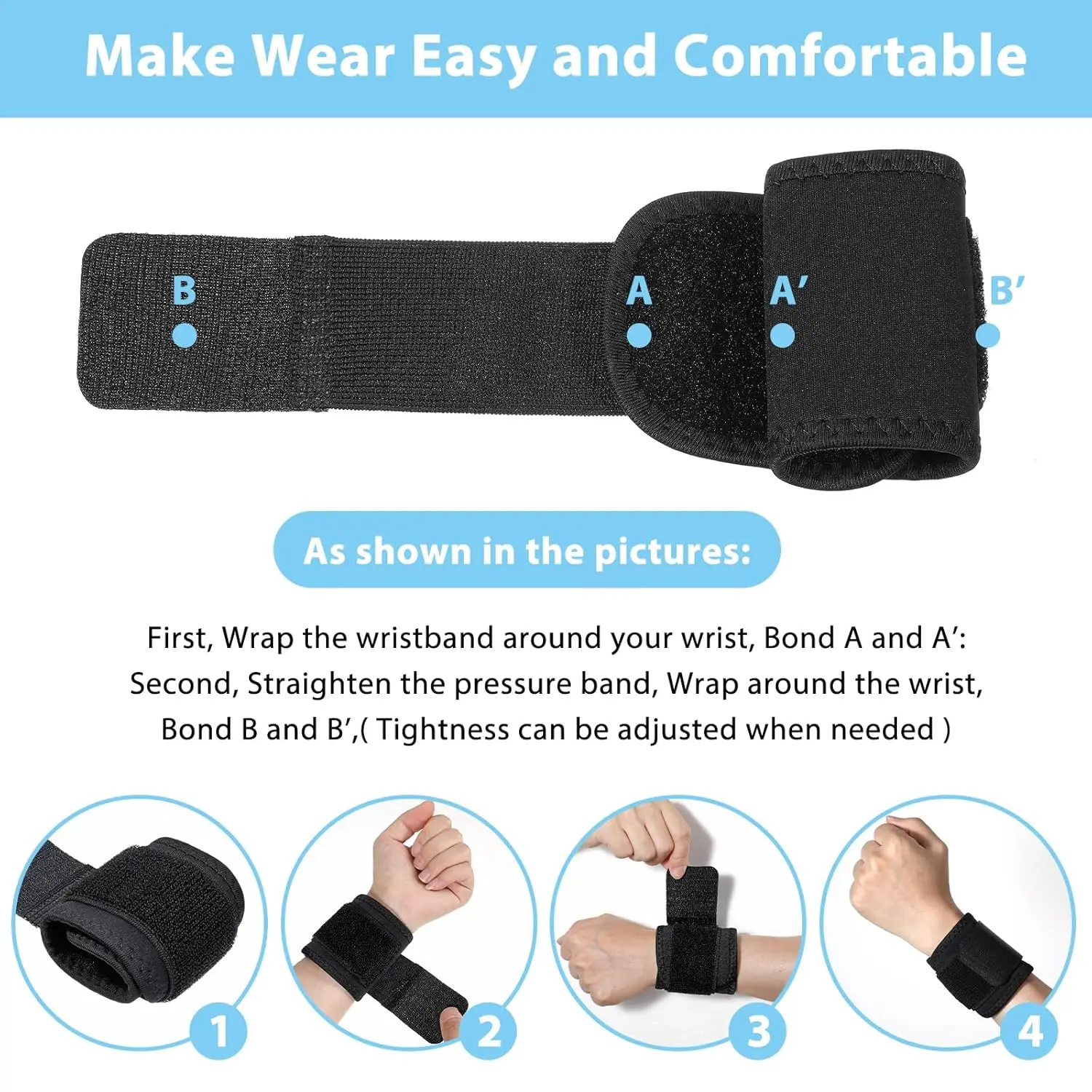 Регулируемая поддержка запястья браслет для бега велоспорта фитнеса йоги