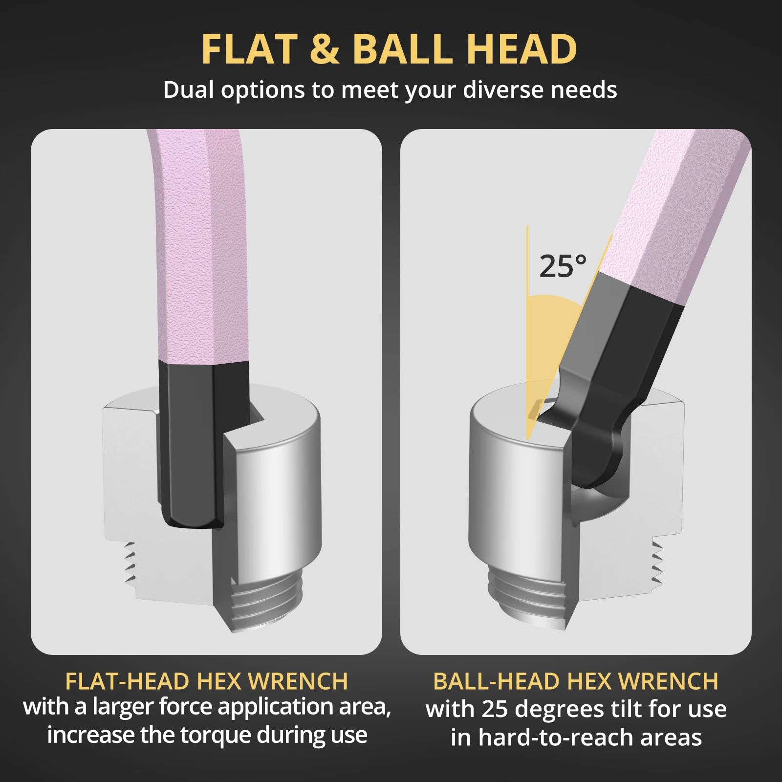 Красочный Набор Шестигранных Ключей Из 18 Предметов Sae И Метрических С Длинной