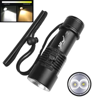d2 powerful diving flashlight tourch torch light lamp underwater high power led flashlights dving edc camping tactical lantern