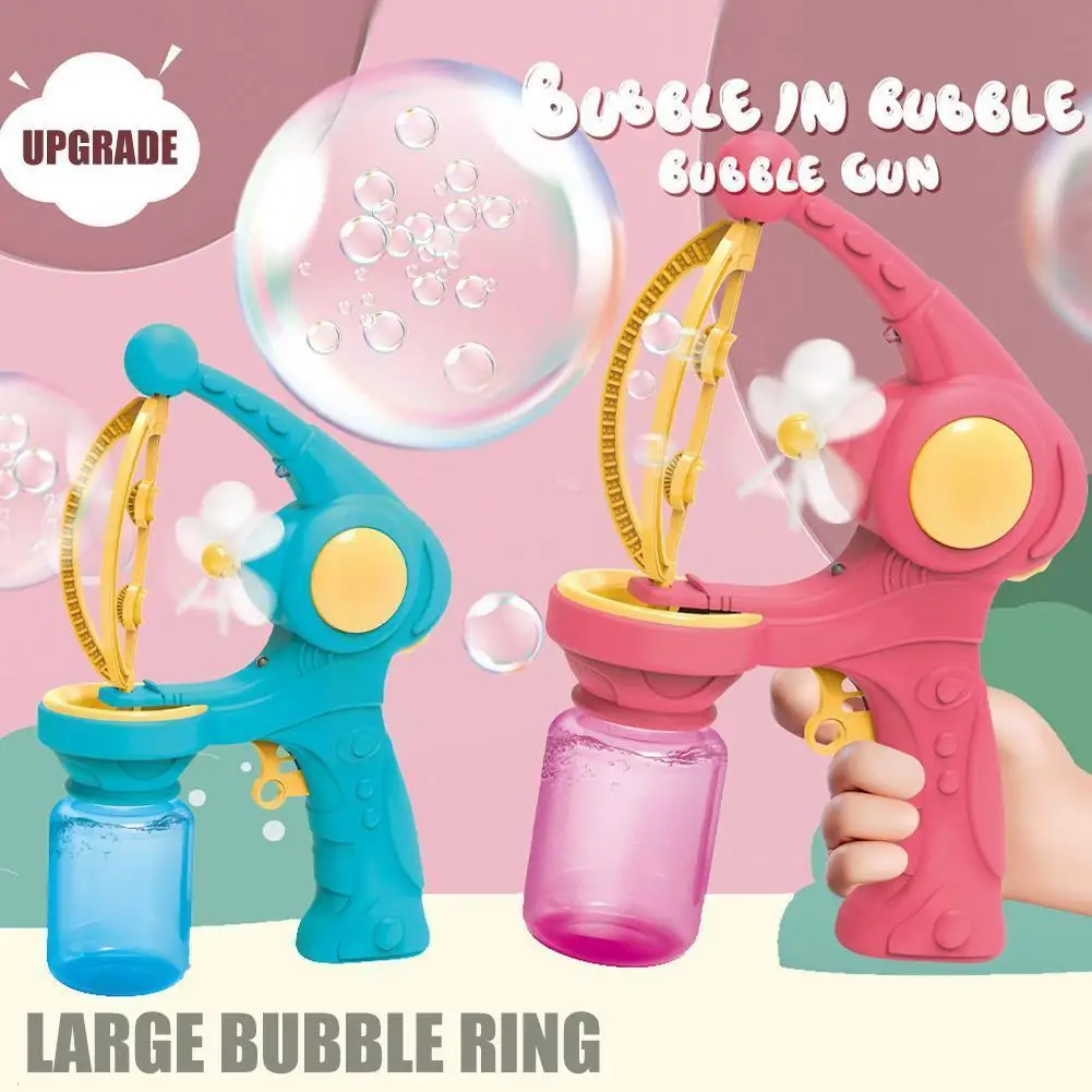 

Cartoon Bubble Gun Kids Automatic Bubble Machines Fans Machine Soap Gift Toy Blower Outdoor Bubbles Bubbles Maker Birthday D2v7