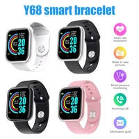 new y68 smart wristbands sport fitness pedometer color screen walk step counter children men women smart bracelets sport watches