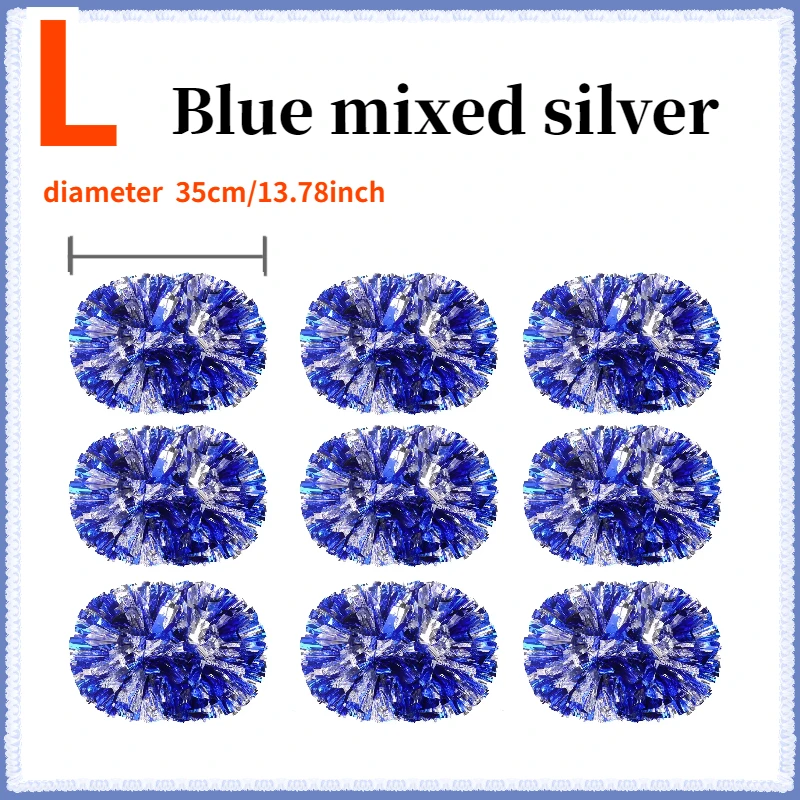 

8-120 шт. помпоны для черлидинга с ручкой, металлические помпоны для болельщиков, сувениры для вечеринок, шарики для черлидинга, командная игра, спортивные танцы